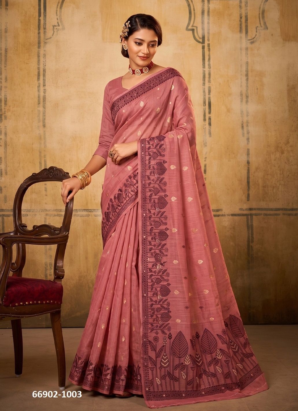 RANGOON COTTON - Catalog # 66902 (Set of 6 Sarees)