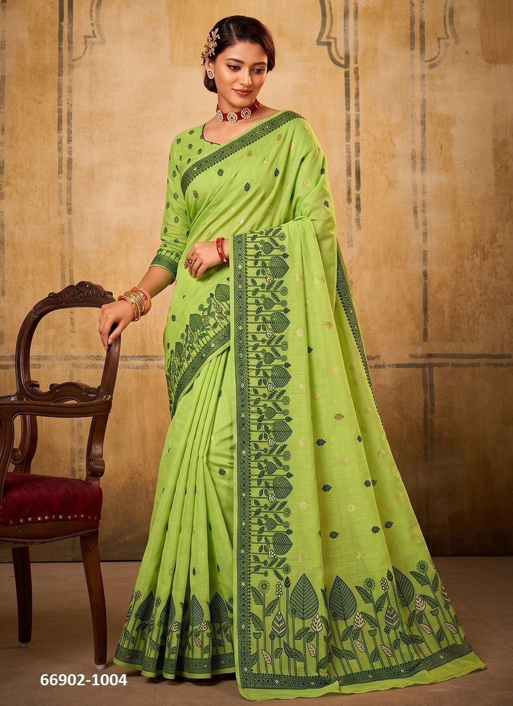 RANGOON COTTON - Catalog # 66902 (Set of 6 Sarees)