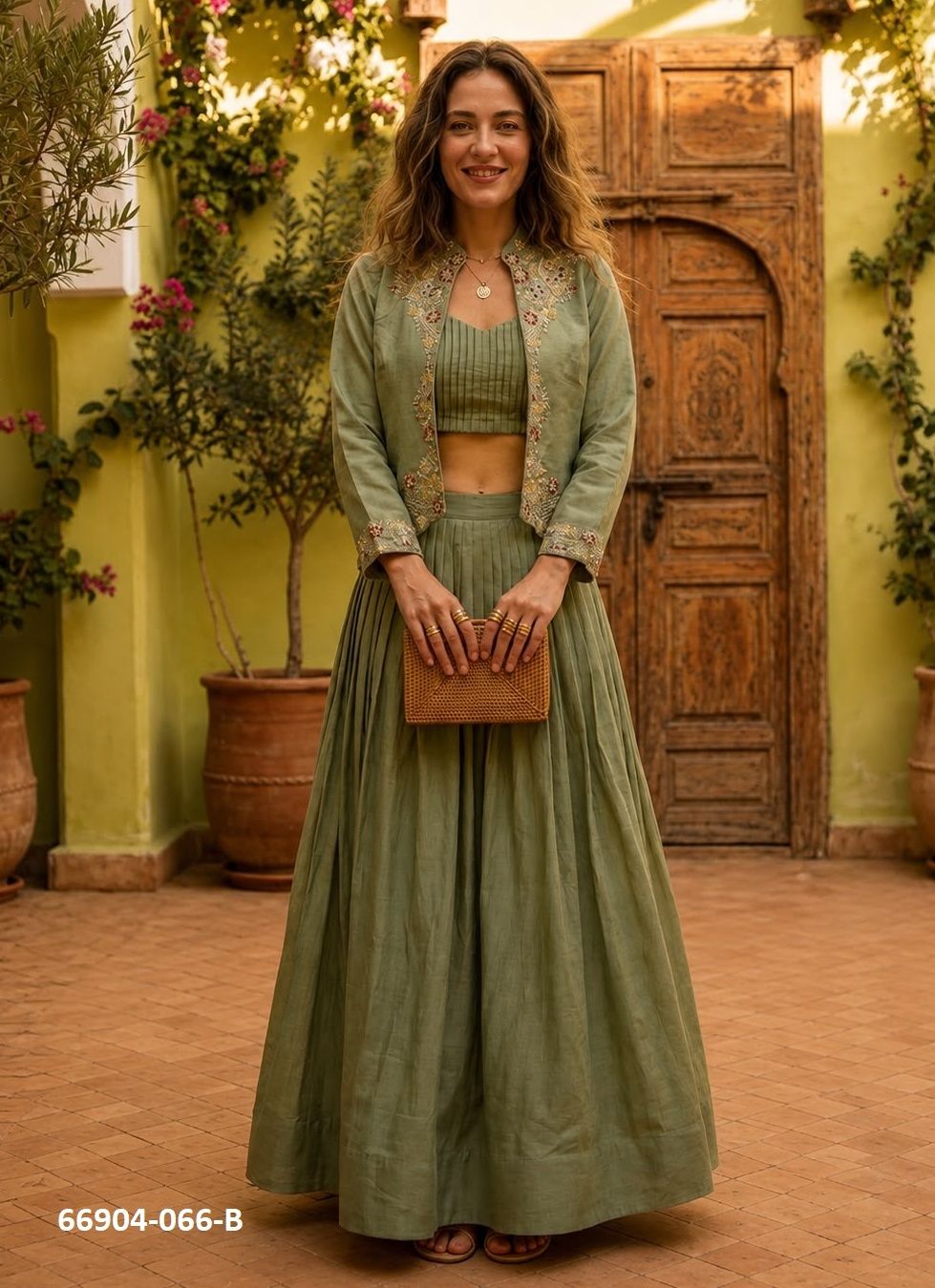 SERIES 66 - Catalog # 66904 (Set of 4 Readymade Lehengas)
