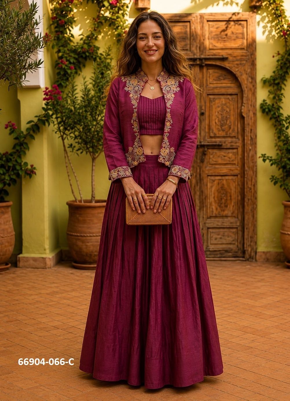 SERIES 66 - Catalog # 66904 (Set of 4 Readymade Lehengas)