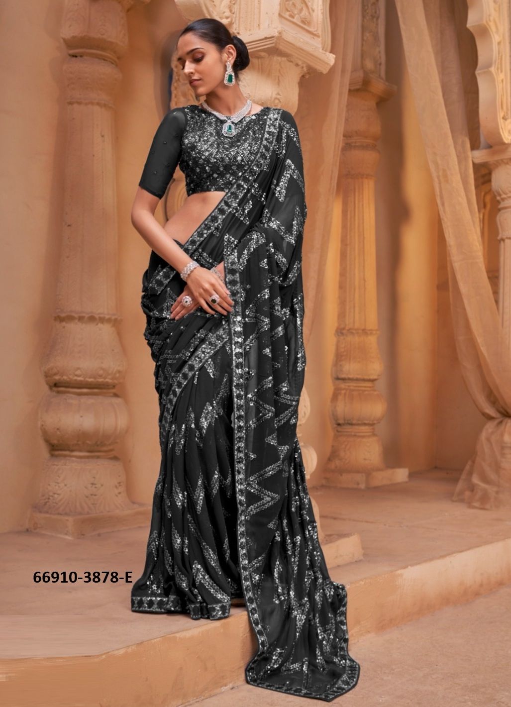 COLOURS OF 3878 - Catalog # 66910 (Set of 5 Sarees)