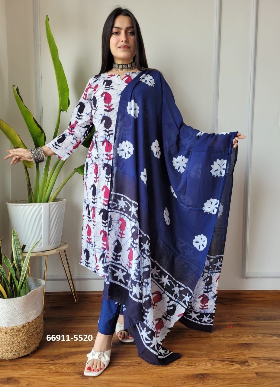 PURE HAND BAGRU PRINT COTTONS 9 - Catalog # 66911 (Set of 9 Readymade Salwar Suits) PURE HAND BAGRU PRINT COTTONS 9 - Catalog # 66911 (Set of 9 Readymade Salwar Suits)