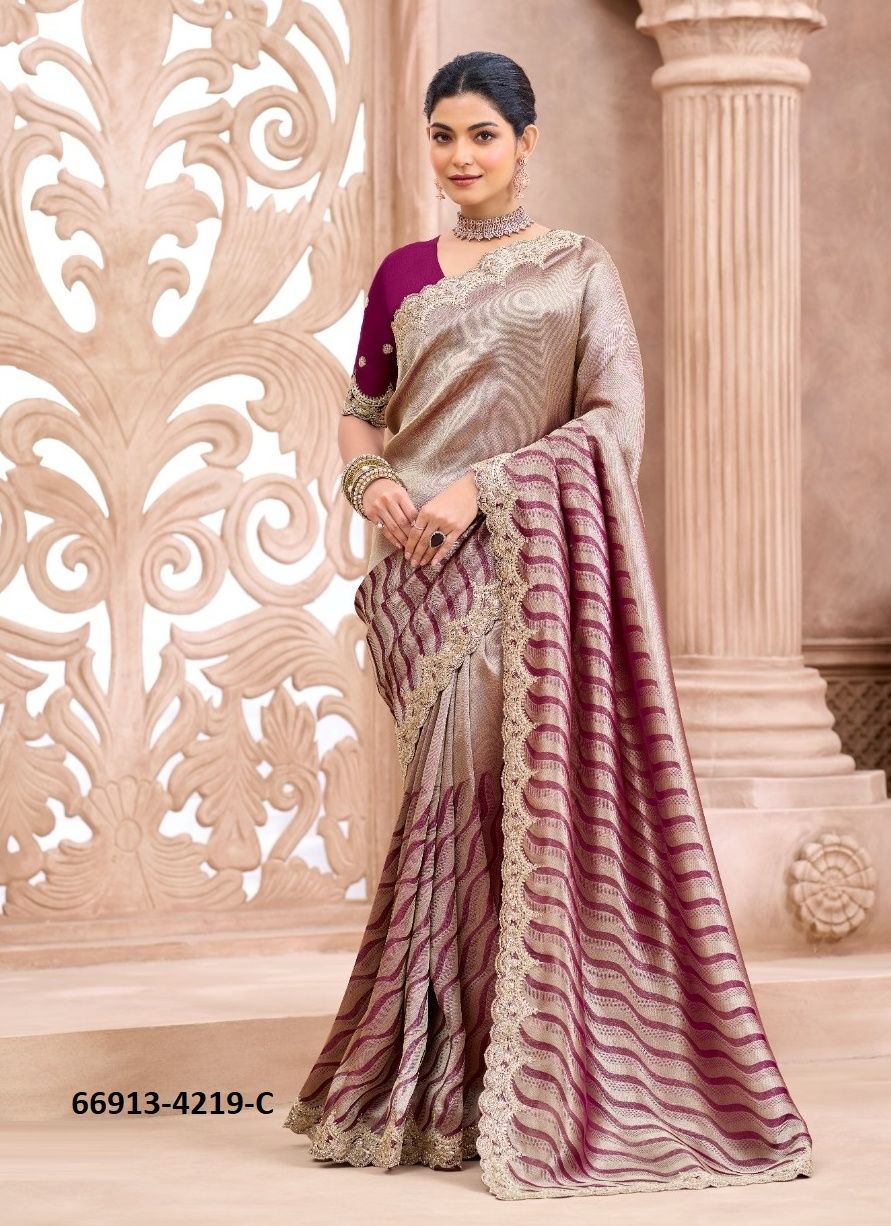 COLOURS OF 4219 - Catalog # 66913 (Set of 5 Sarees) COLOURS OF 4219 - Catalog # 66913 (Set of 5 Sarees)