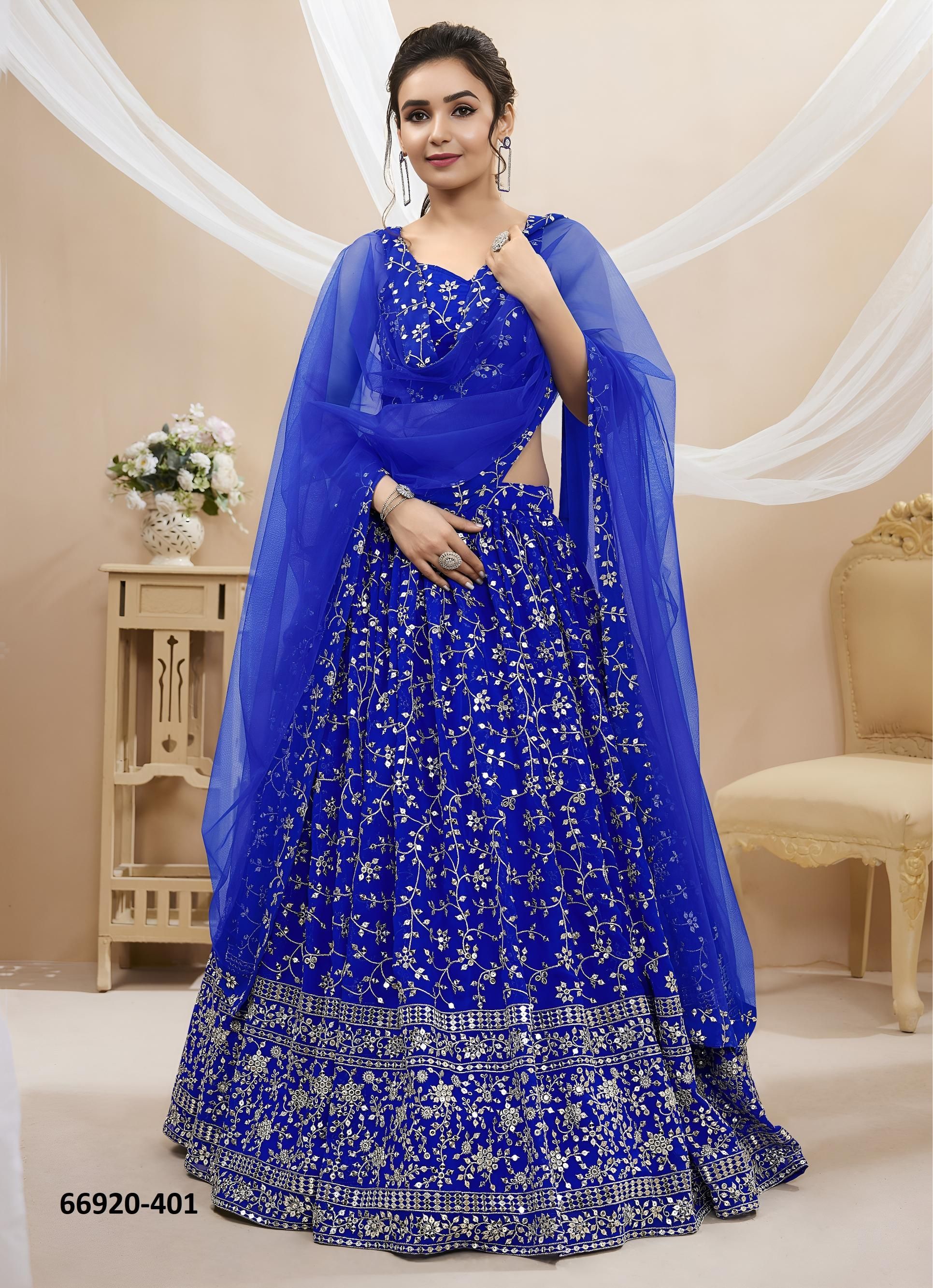 RUHANA 1 - Catalog # 66920 (Set of 6 Semi-Stitched Lehengas) RUHANA 1 - Catalog # 66920 (Set of 6 Semi-Stitched Lehengas)