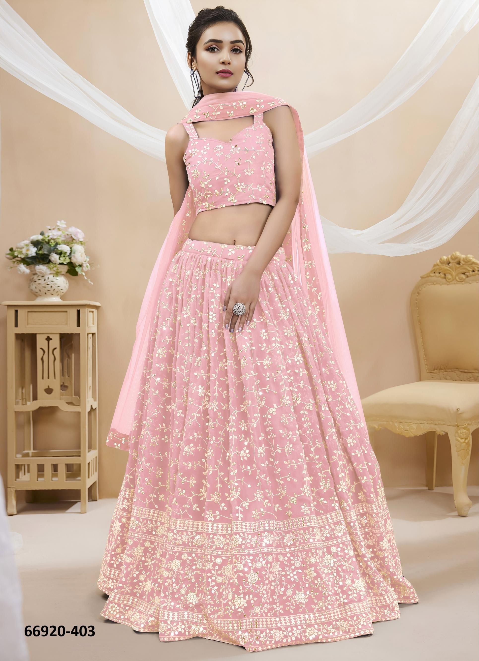 RUHANA 1 - Catalog # 66920 (Set of 6 Semi-Stitched Lehengas) RUHANA 1 - Catalog # 66920 (Set of 6 Semi-Stitched Lehengas)