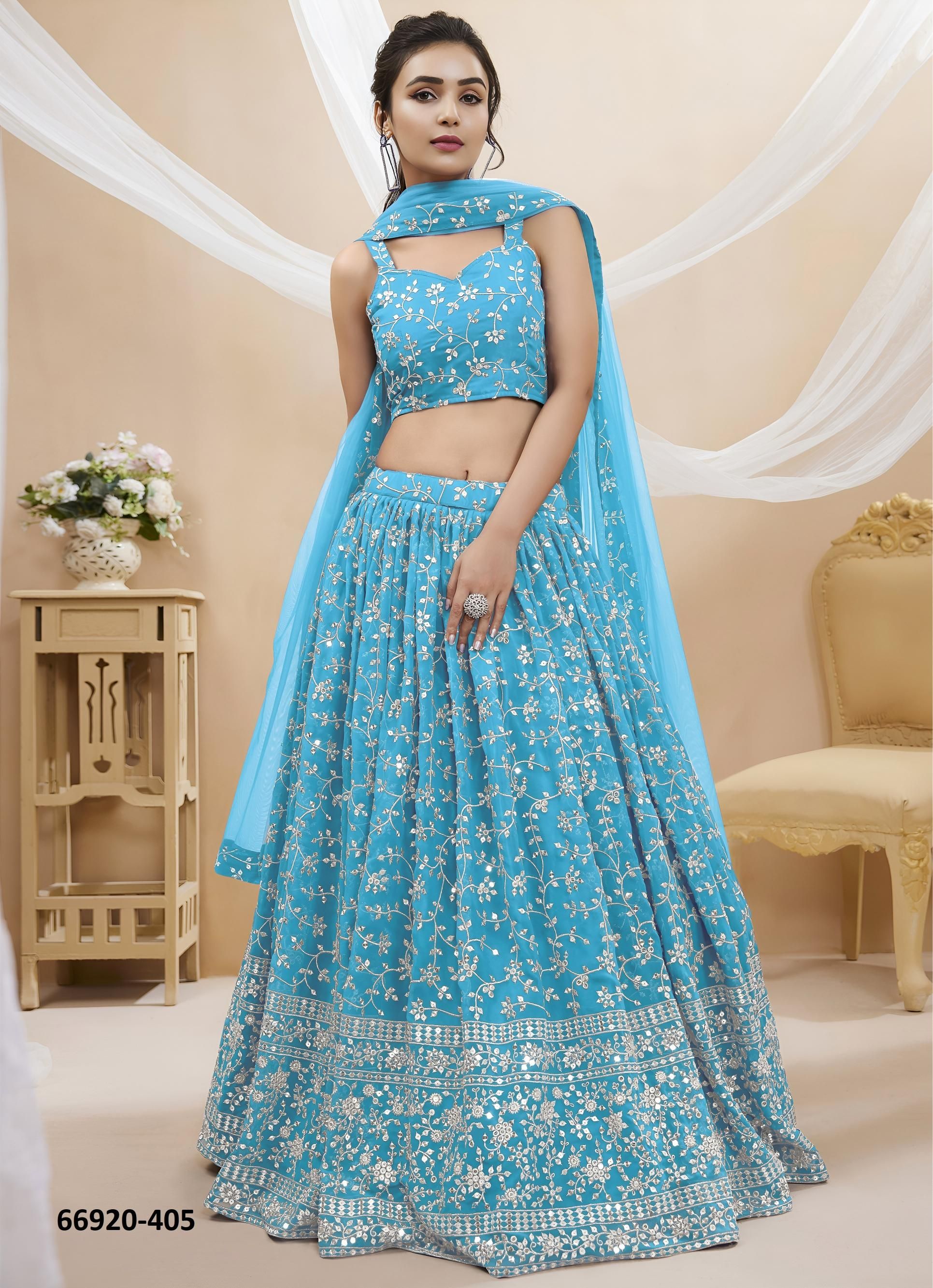 RUHANA 1 - Catalog # 66920 (Set of 6 Semi-Stitched Lehengas) RUHANA 1 - Catalog # 66920 (Set of 6 Semi-Stitched Lehengas)