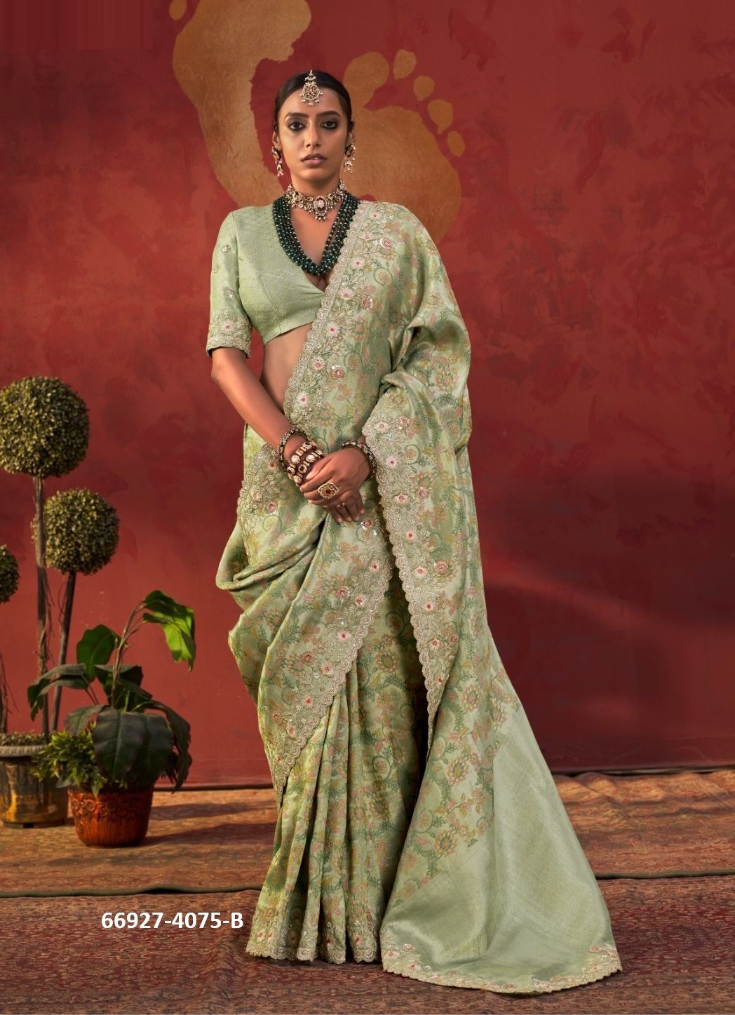 PAURANIK - Catalog # 66927 (Set of 5 Sarees) PAURANIK - Catalog # 66927 (Set of 5 Sarees)
