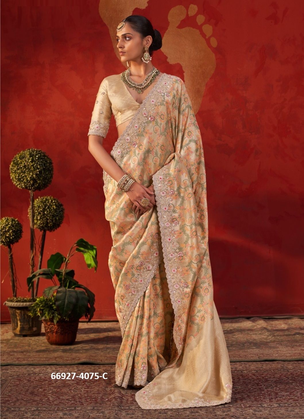 PAURANIK - Catalog # 66927 (Set of 5 Sarees) PAURANIK - Catalog # 66927 (Set of 5 Sarees)