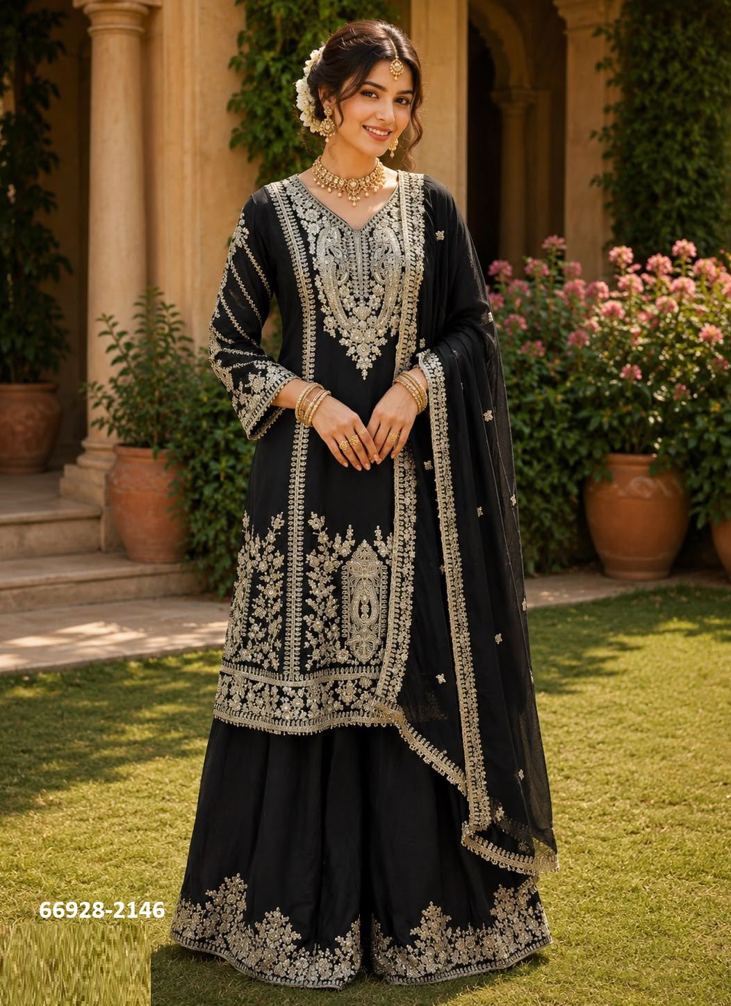 MIRZA - Catalog # 66928 (Set of 3 Readymade Salwar Suits) MIRZA - Catalog # 66928 (Set of 3 Readymade Salwar Suits)