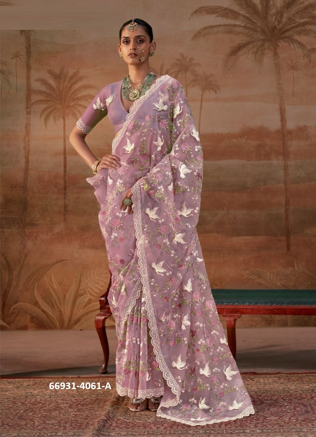 CHITRAKALA - Catalog # 66931 (Set of 6 Sarees) CHITRAKALA - Catalog # 66931 (Set of 6 Sarees)