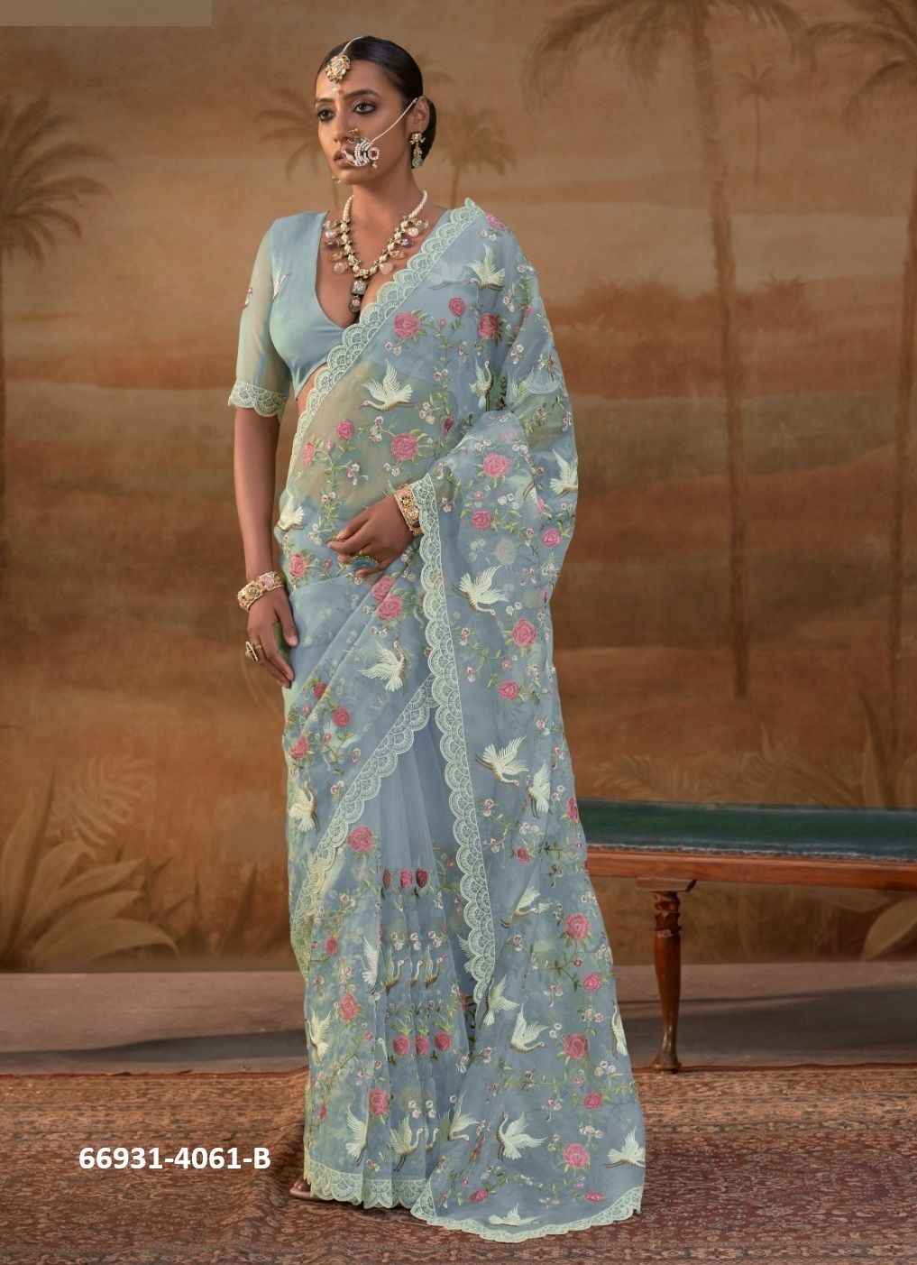 CHITRAKALA - Catalog # 66931 (Set of 6 Sarees) CHITRAKALA - Catalog # 66931 (Set of 6 Sarees)