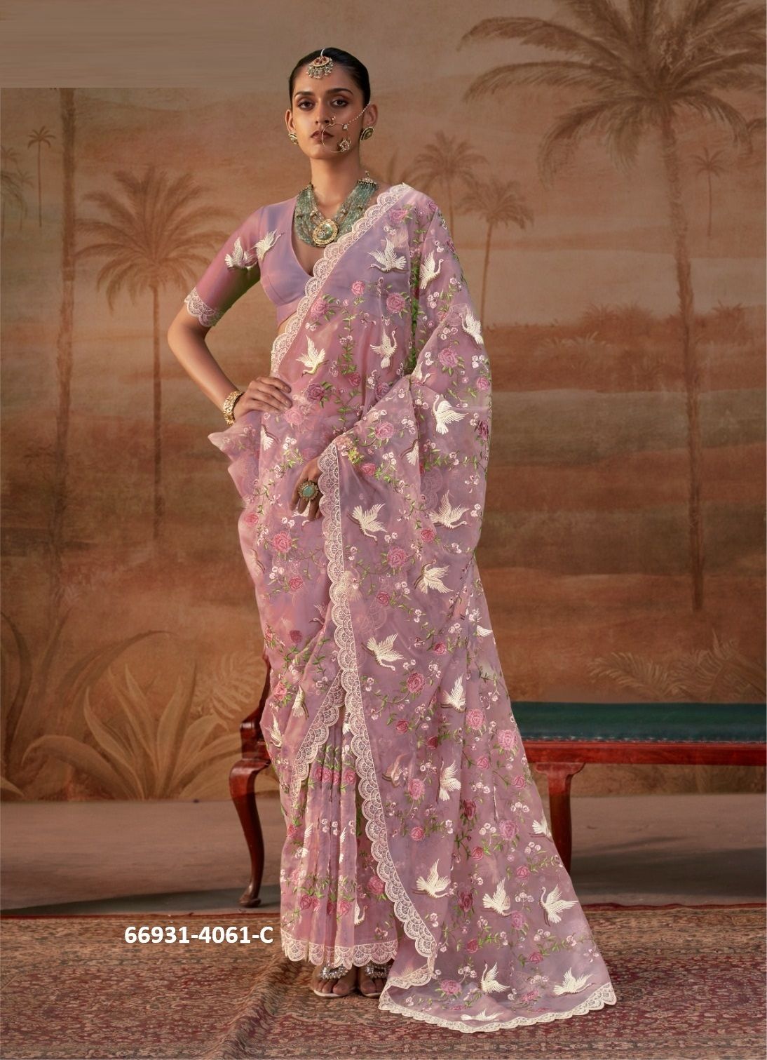 CHITRAKALA - Catalog # 66931 (Set of 6 Sarees) CHITRAKALA - Catalog # 66931 (Set of 6 Sarees)
