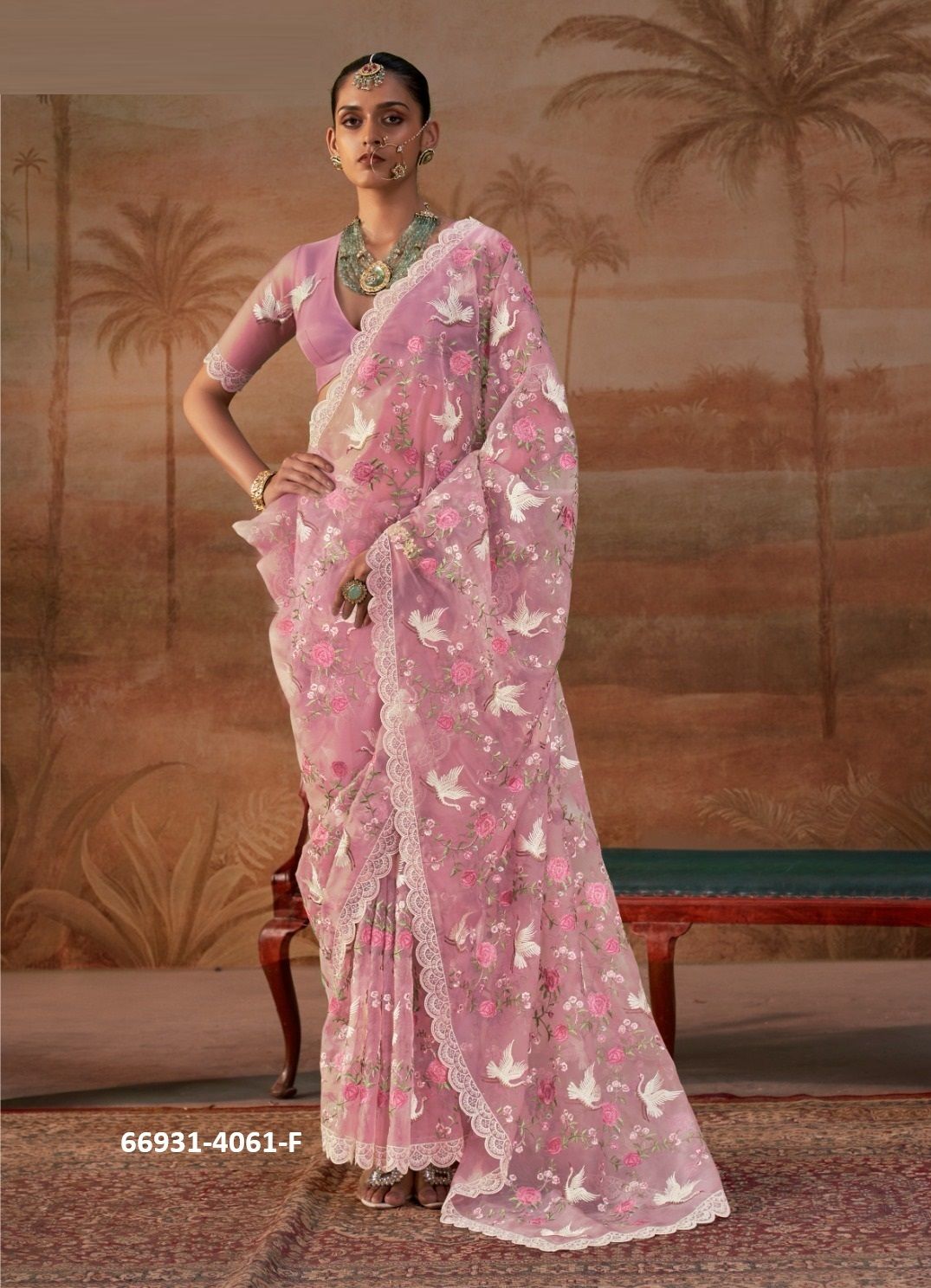 CHITRAKALA - Catalog # 66931 (Set of 6 Sarees) CHITRAKALA - Catalog # 66931 (Set of 6 Sarees)