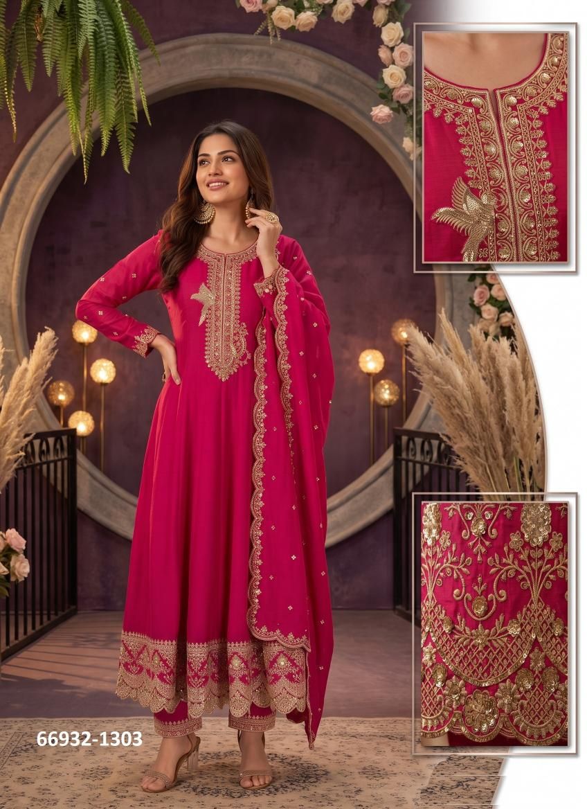 KAAMINI - Catalog # 66932 (Set of 4 Readymade Salwar Suits) KAAMINI - Catalog # 66932 (Set of 4 Readymade Salwar Suits)