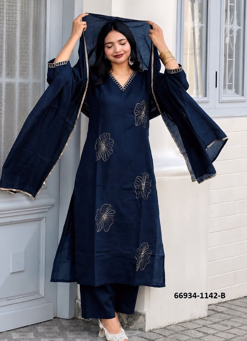 DESIGN 1143 - Catalog # 66934 (Set of 3 Readymade Salwar Suits) DESIGN 1143 - Catalog # 66934 (Set of 3 Readymade Salwar Suits)