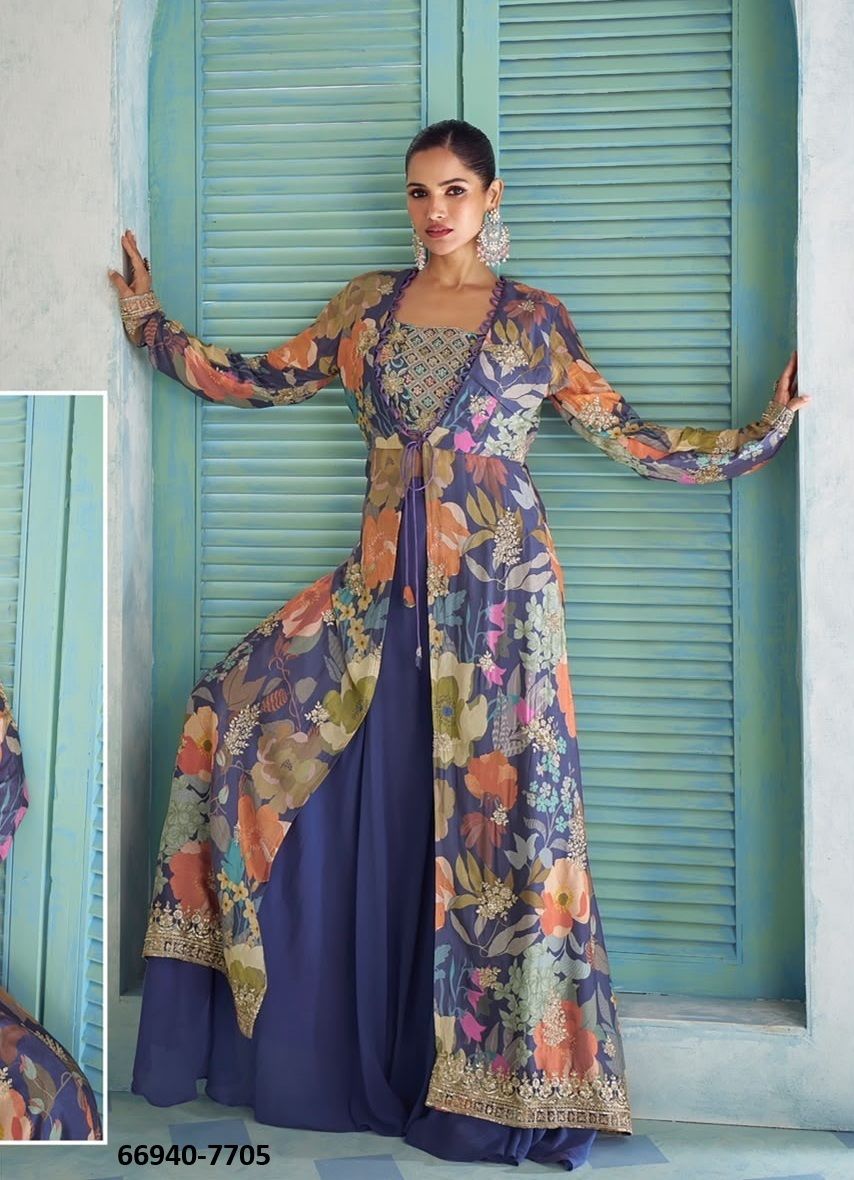 SHAHEEN - Catalog # 66940 (Set of 3 Indo-Western Outfits) SHAHEEN - Catalog # 66940 (Set of 3 Indo-Western Outfits)