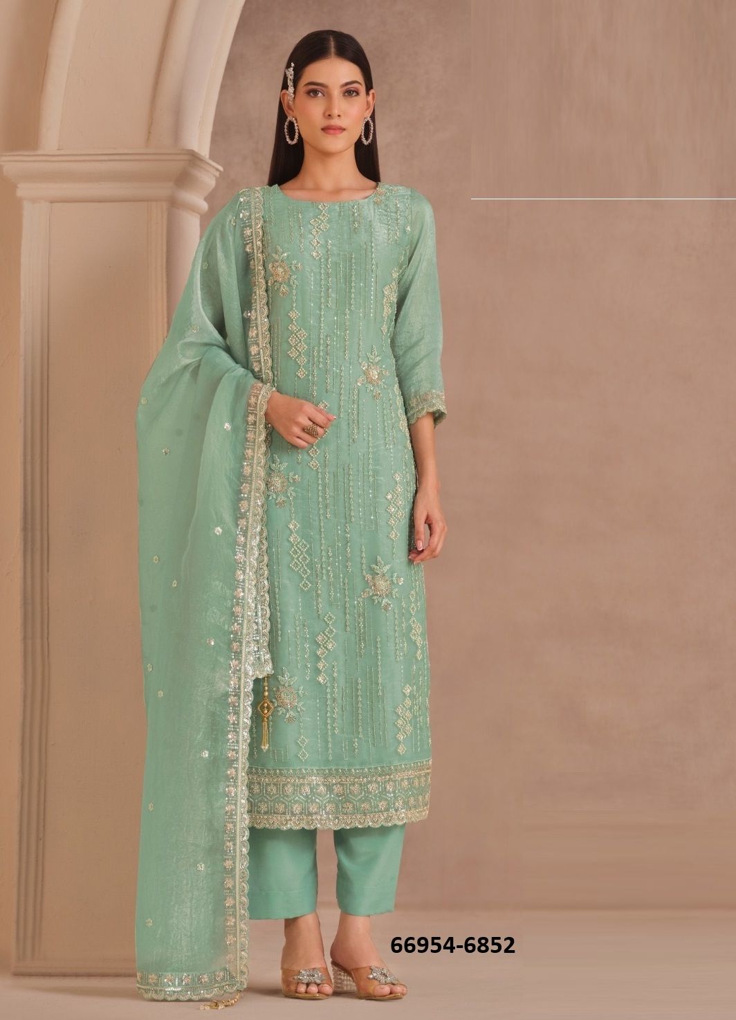 REEHANA - Catalog # 66954 (Set of 6 Readymade Salwar Suits) REEHANA - Catalog # 66954 (Set of 6 Readymade Salwar Suits)