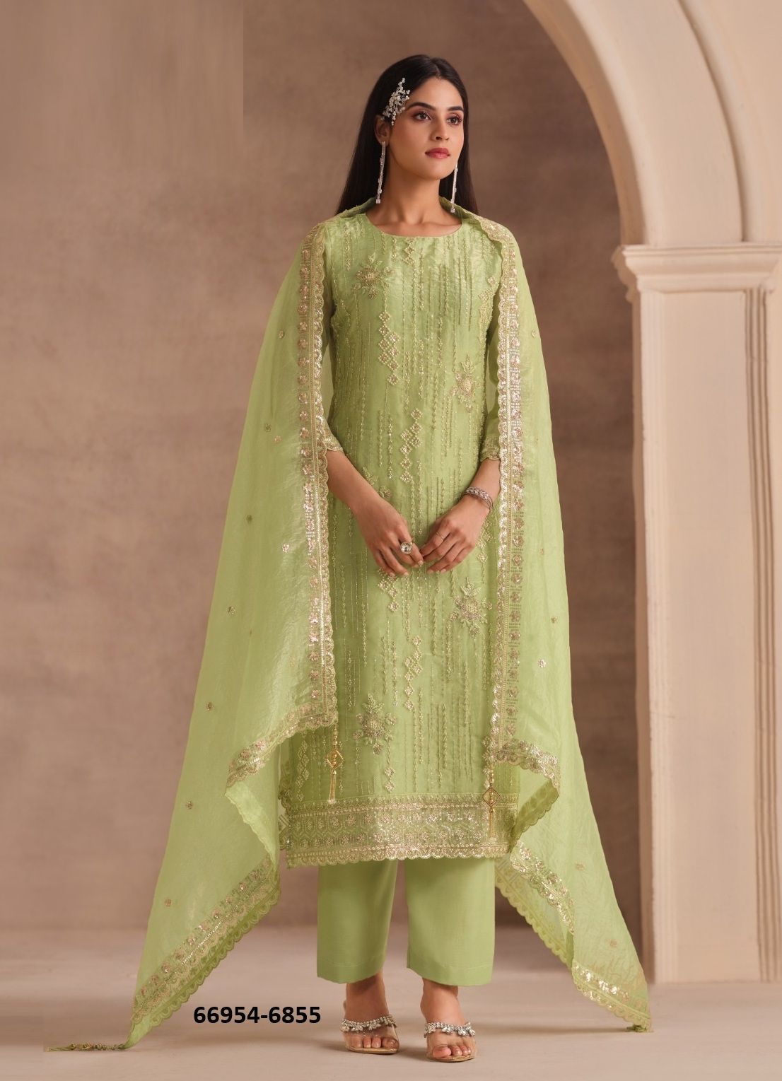 REEHANA - Catalog # 66954 (Set of 6 Readymade Salwar Suits) REEHANA - Catalog # 66954 (Set of 6 Readymade Salwar Suits)