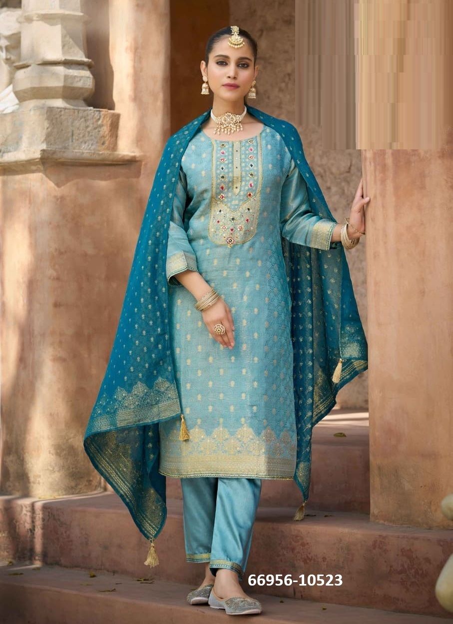 SAKSHI - Catalog # 66956 (Set of 4 Readymade Salwar Suits) SAKSHI - Catalog # 66956 (Set of 4 Readymade Salwar Suits)