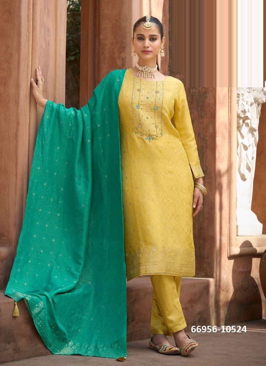 SAKSHI - Catalog # 66956 (Set of 4 Readymade Salwar Suits) SAKSHI - Catalog # 66956 (Set of 4 Readymade Salwar Suits)