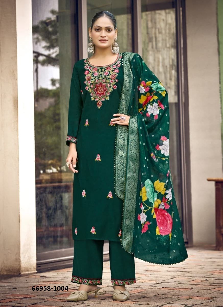 NORA 5 - Catalog # 66958 (Set of 6 Readymade Salwar Suits)