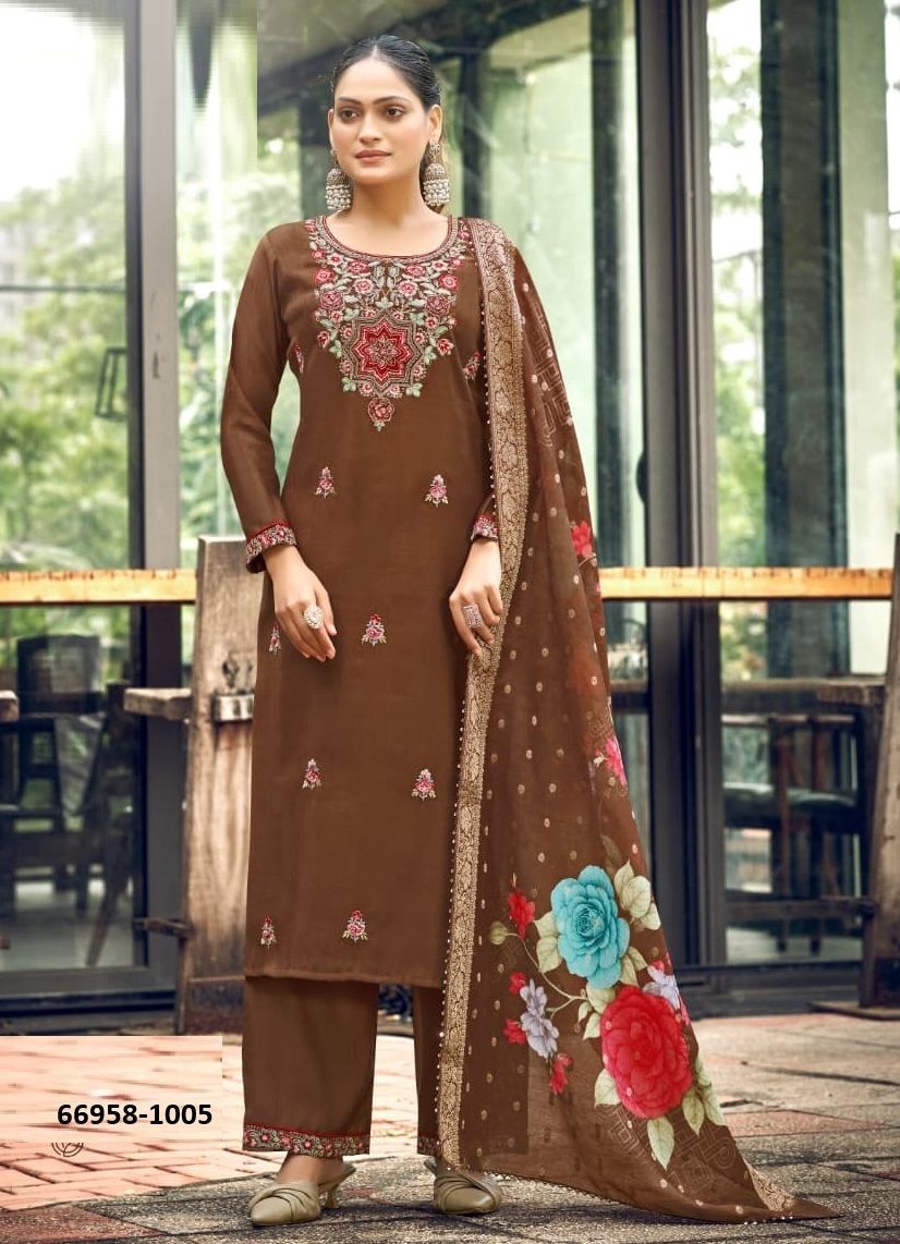 NORA 5 - Catalog # 66958 (Set of 6 Readymade Salwar Suits)