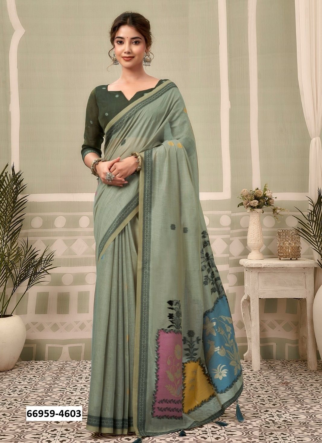 SUSHMA - Catalog # 66959 (Set of 6 Sarees) SUSHMA - Catalog # 66959 (Set of 6 Sarees)