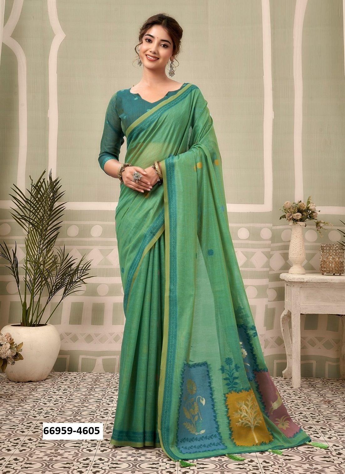 SUSHMA - Catalog # 66959 (Set of 6 Sarees) SUSHMA - Catalog # 66959 (Set of 6 Sarees)