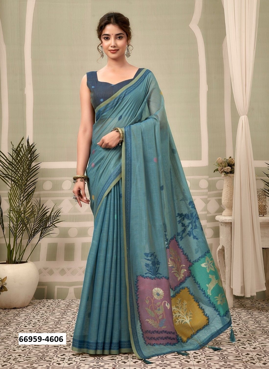 SUSHMA - Catalog # 66959 (Set of 6 Sarees) SUSHMA - Catalog # 66959 (Set of 6 Sarees)