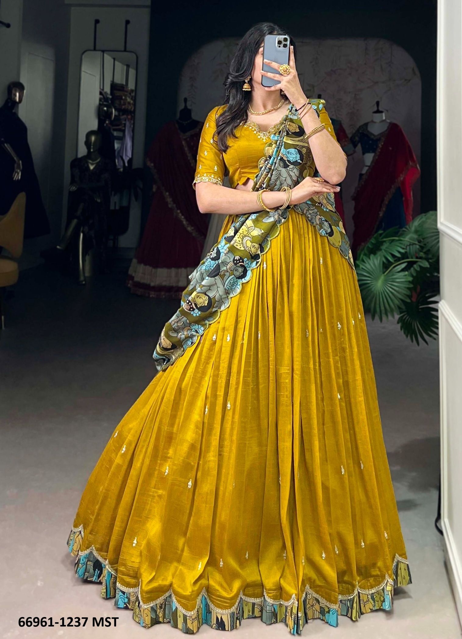 VARNIKA 1237 - Catalog # 66961 (Set of 4 Semi-Stitched Lehengas) VARNIKA 1237 - Catalog # 66961 (Set of 4 Semi-Stitched Lehengas)