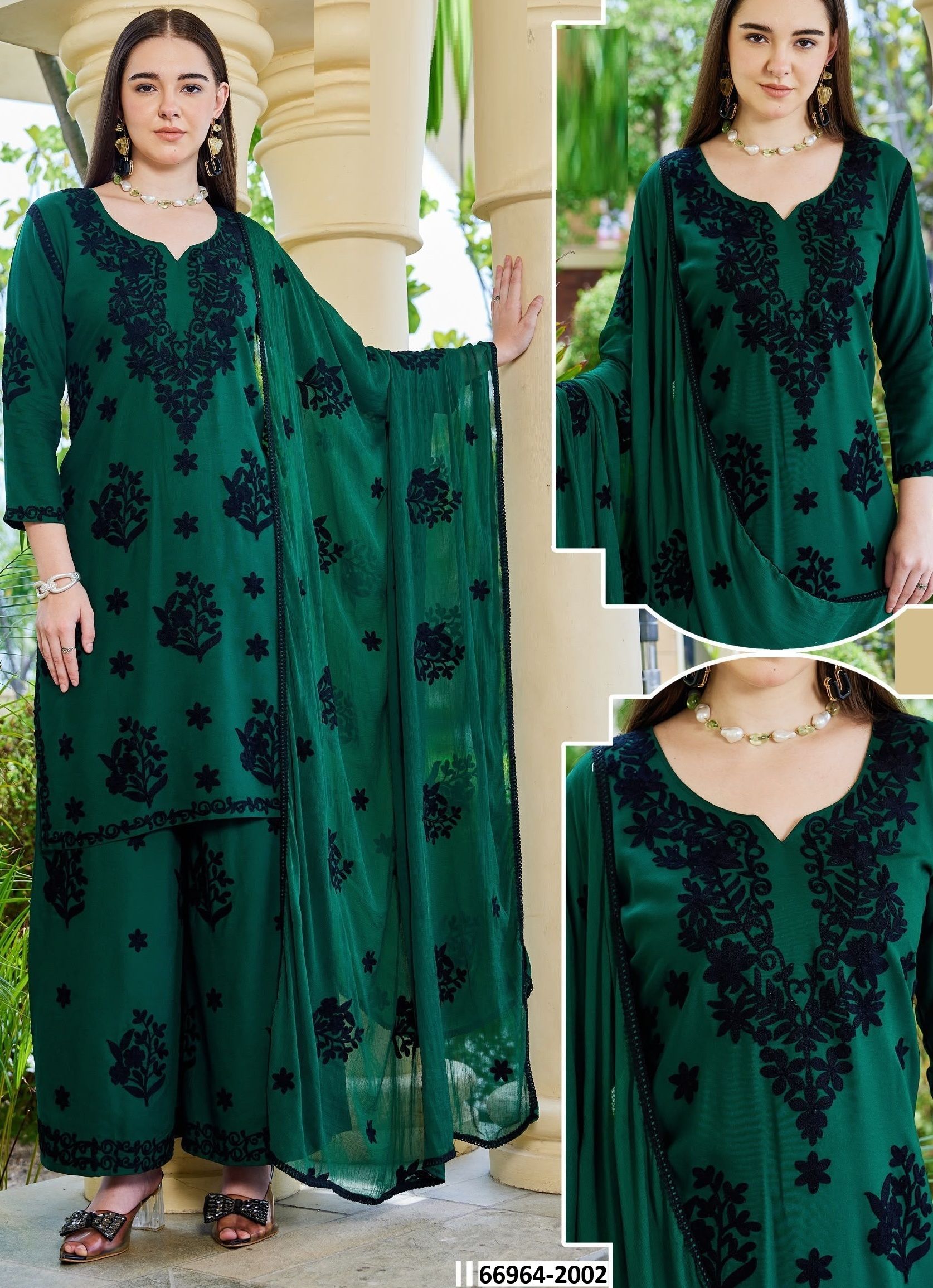 BLACK BUNNY 30 - Catalog # 66964 (Set of 7 SIZE-SETS [Readymade Salwar Suits])