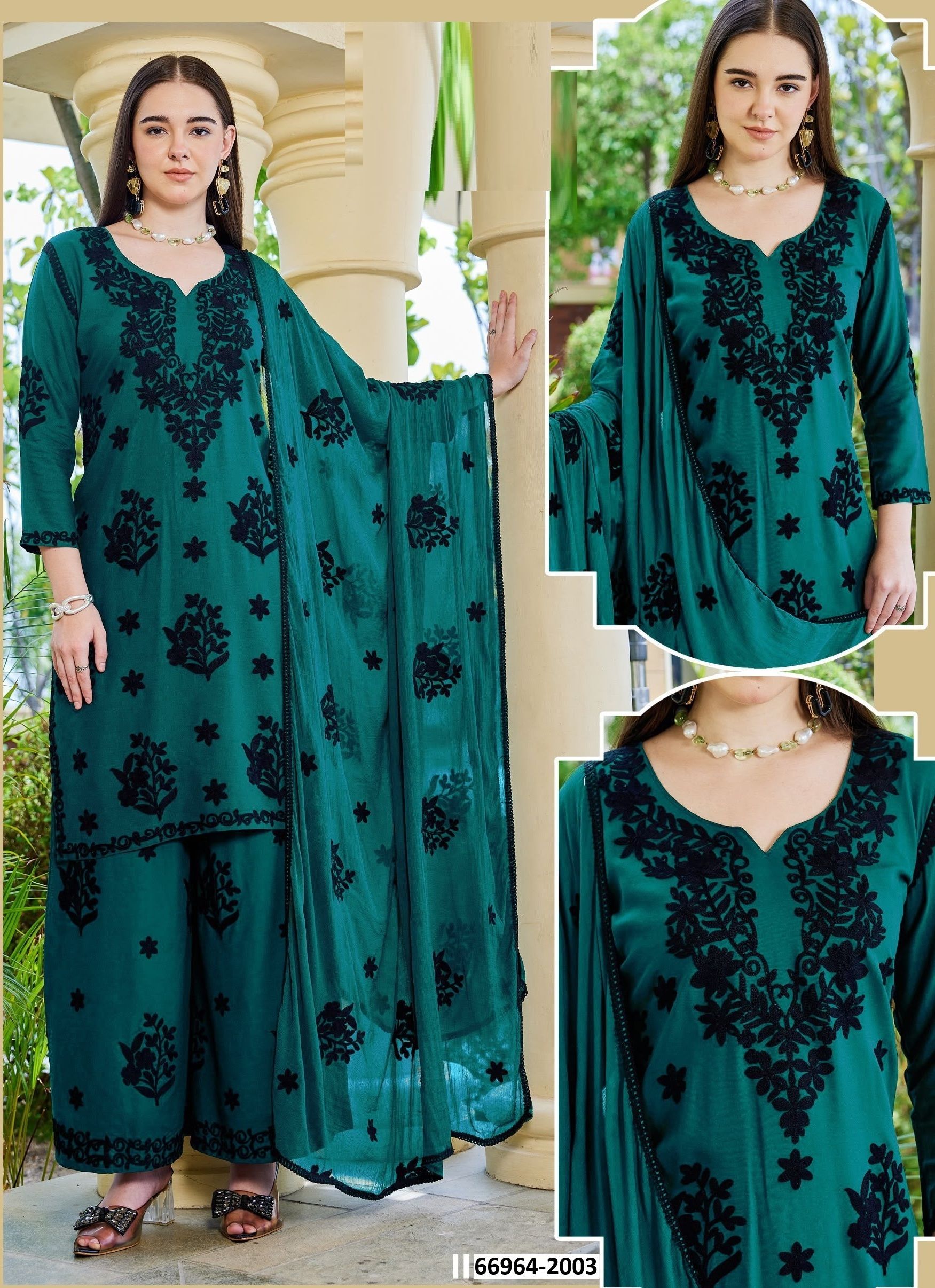 BLACK BUNNY 30 - Catalog # 66964 (Set of 7 SIZE-SETS [Readymade Salwar Suits])