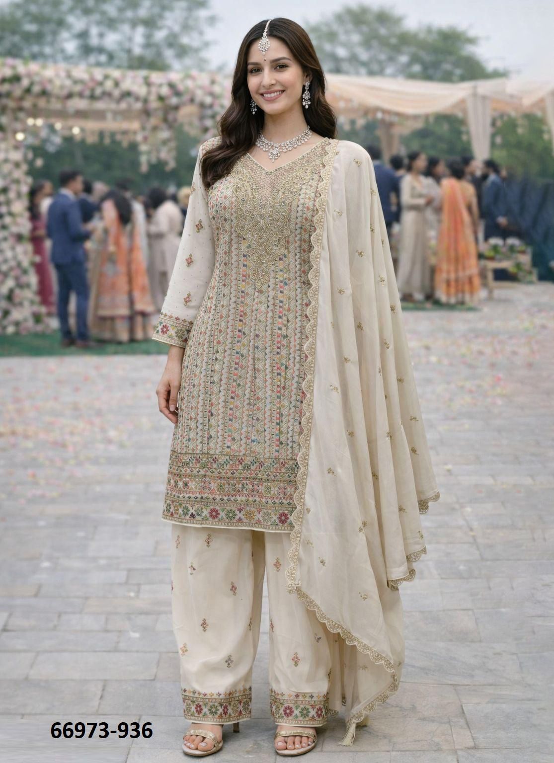 SANCHI - Catalog # 66973 (Set of 2 Readymade Salwar Suits)