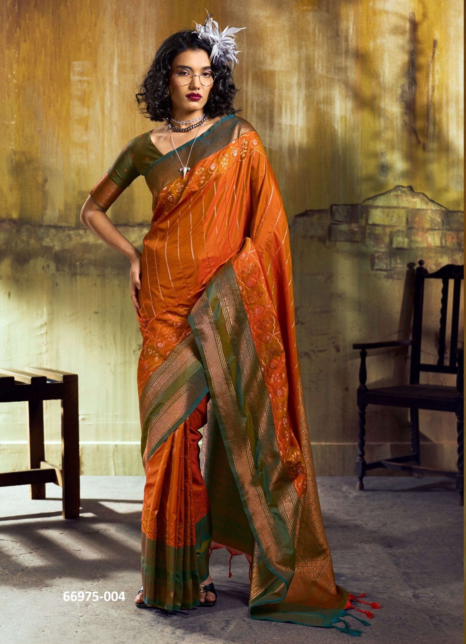 RAAGA - Catalog # 66975 (Set of 6 Sarees)