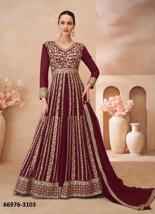GLAMOUR - Catalog # 66976 (Set of 4 Readymade Salwar Suits)