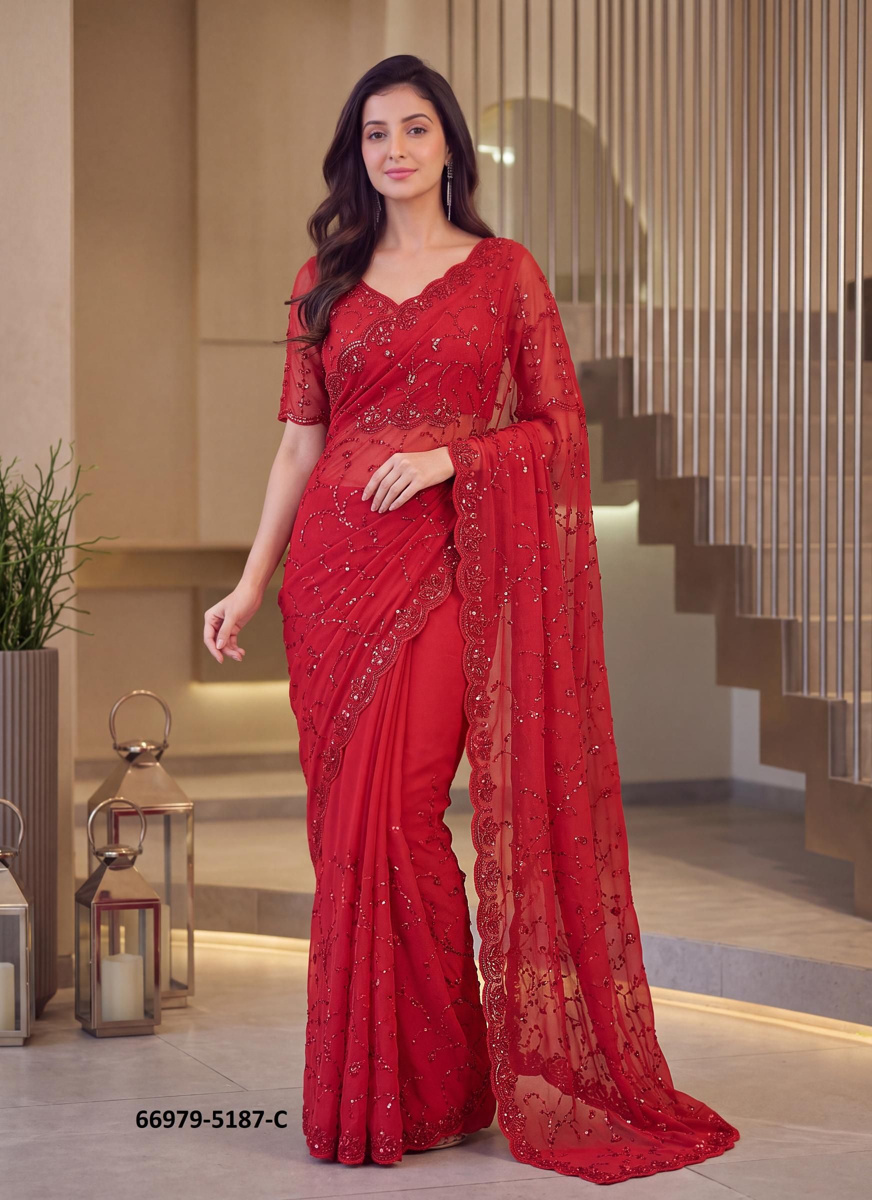 AABHA - Catalog # 66979 (Set of 2 Sarees) AABHA - Catalog # 66979 (Set of 2 Sarees)
