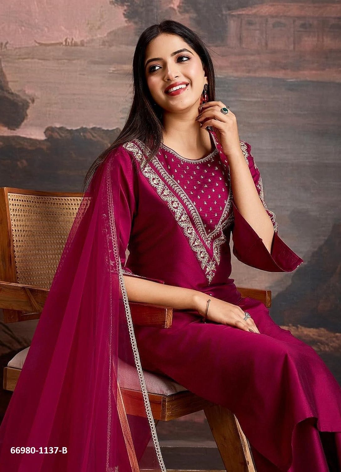 DESIGN 1137 - Catalog # 66980 (Set of 3 Readymade Salwar Suits) DESIGN 1137 - Catalog # 66980 (Set of 3 Readymade Salwar Suits)