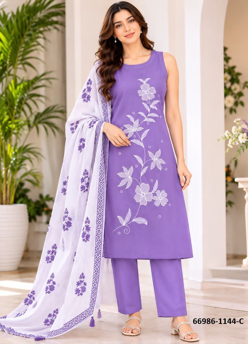DESIGN 1144 - Catalog # 66986 (Set of 4 Readymade Salwar Suits) DESIGN 1144 - Catalog # 66986 (Set of 4 Readymade Salwar Suits)