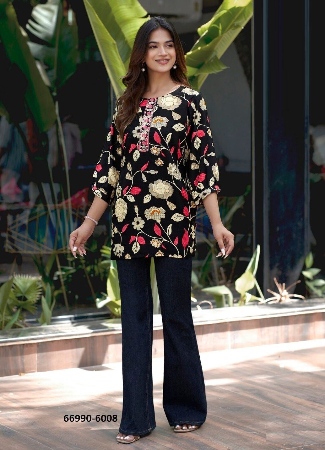 BABY 6 - Catalog # 66990 (Set of 8 Readymade Women's Kurtis / Tops) BABY 6 - Catalog # 66990 (Set of 8 Readymade Women's Kurtis / Tops)