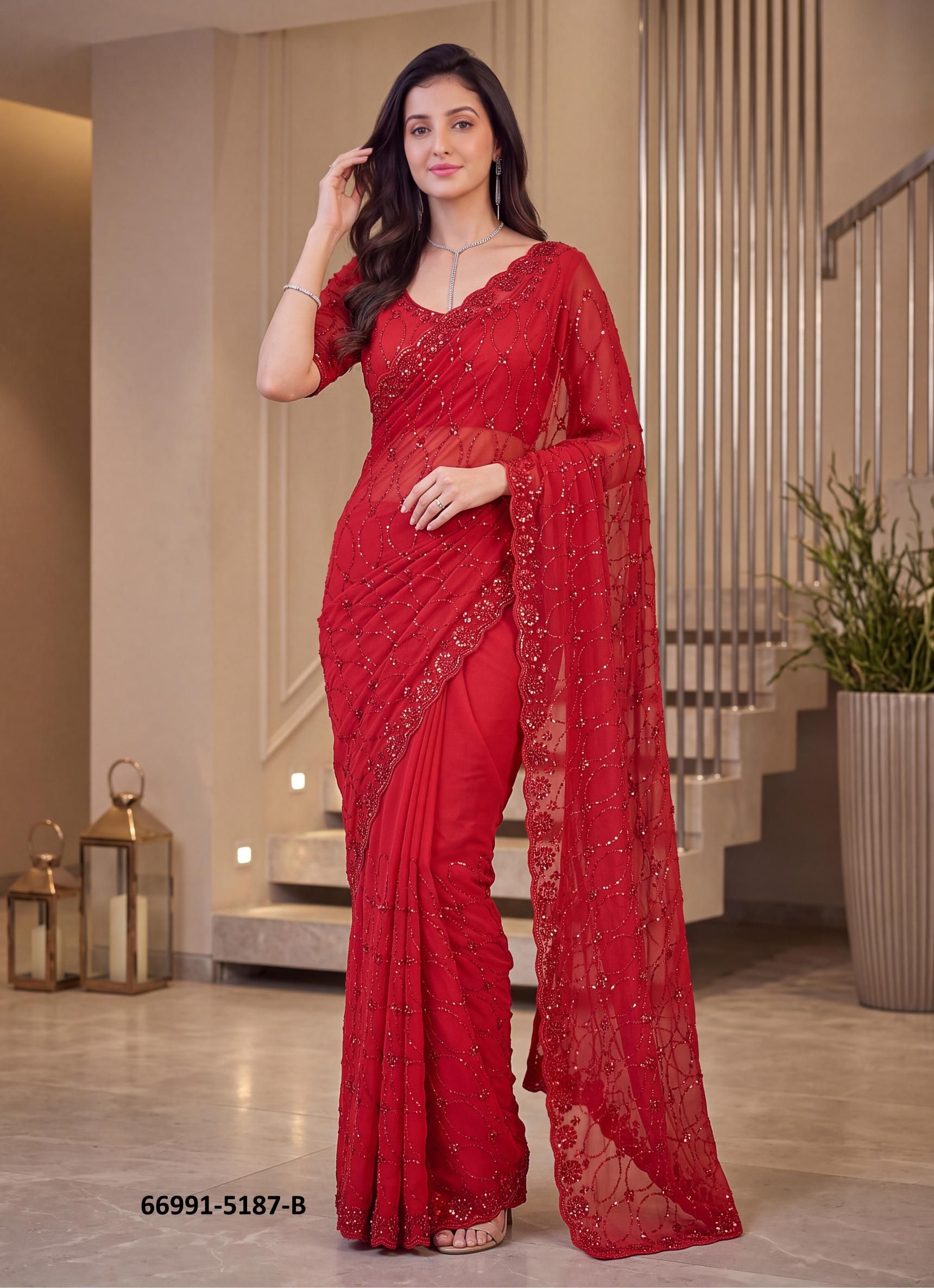 RUHANI - Catalog # 66991 (Set of 2 Sarees) RUHANI - Catalog # 66991 (Set of 2 Sarees)