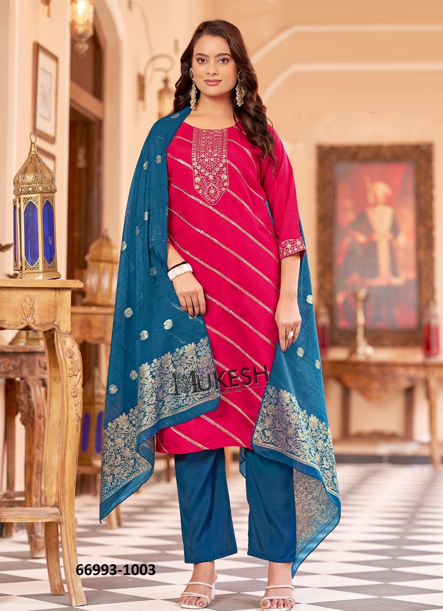 VANIKA - Catalog # 66993 (Set of 8 Readymade Salwar Suits)