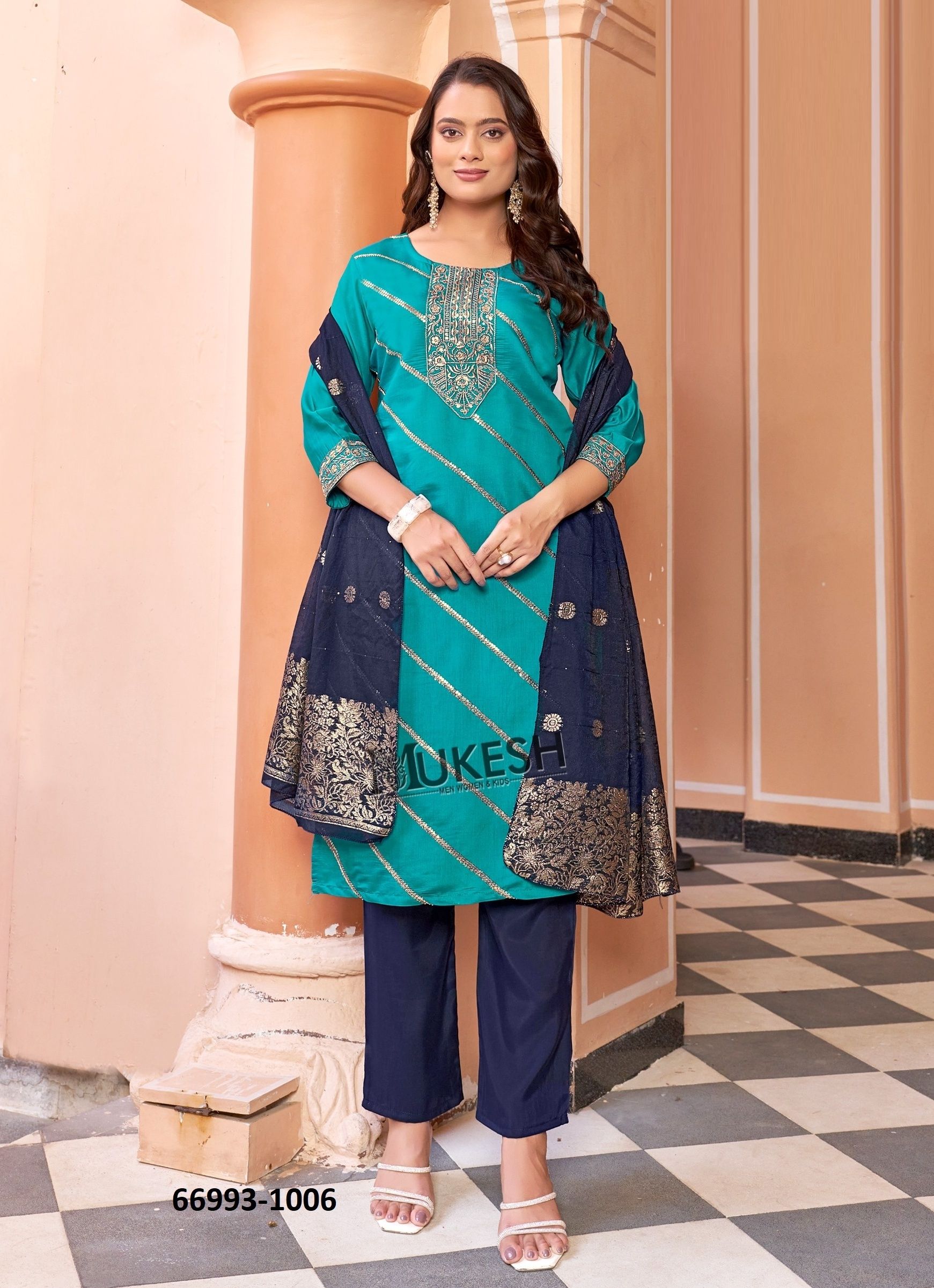 VANIKA - Catalog # 66993 (Set of 8 Readymade Salwar Suits)