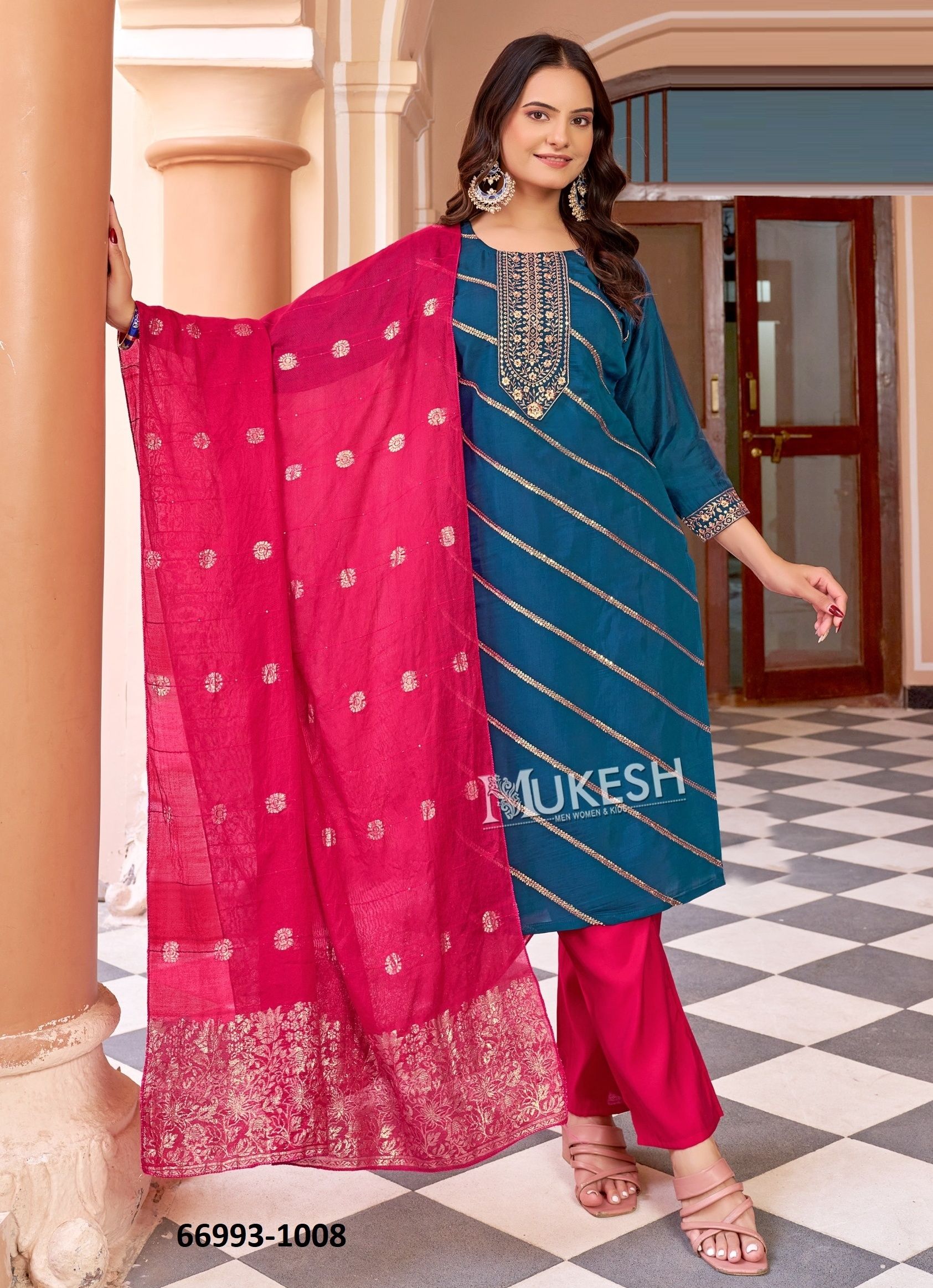 VANIKA - Catalog # 66993 (Set of 8 Readymade Salwar Suits)