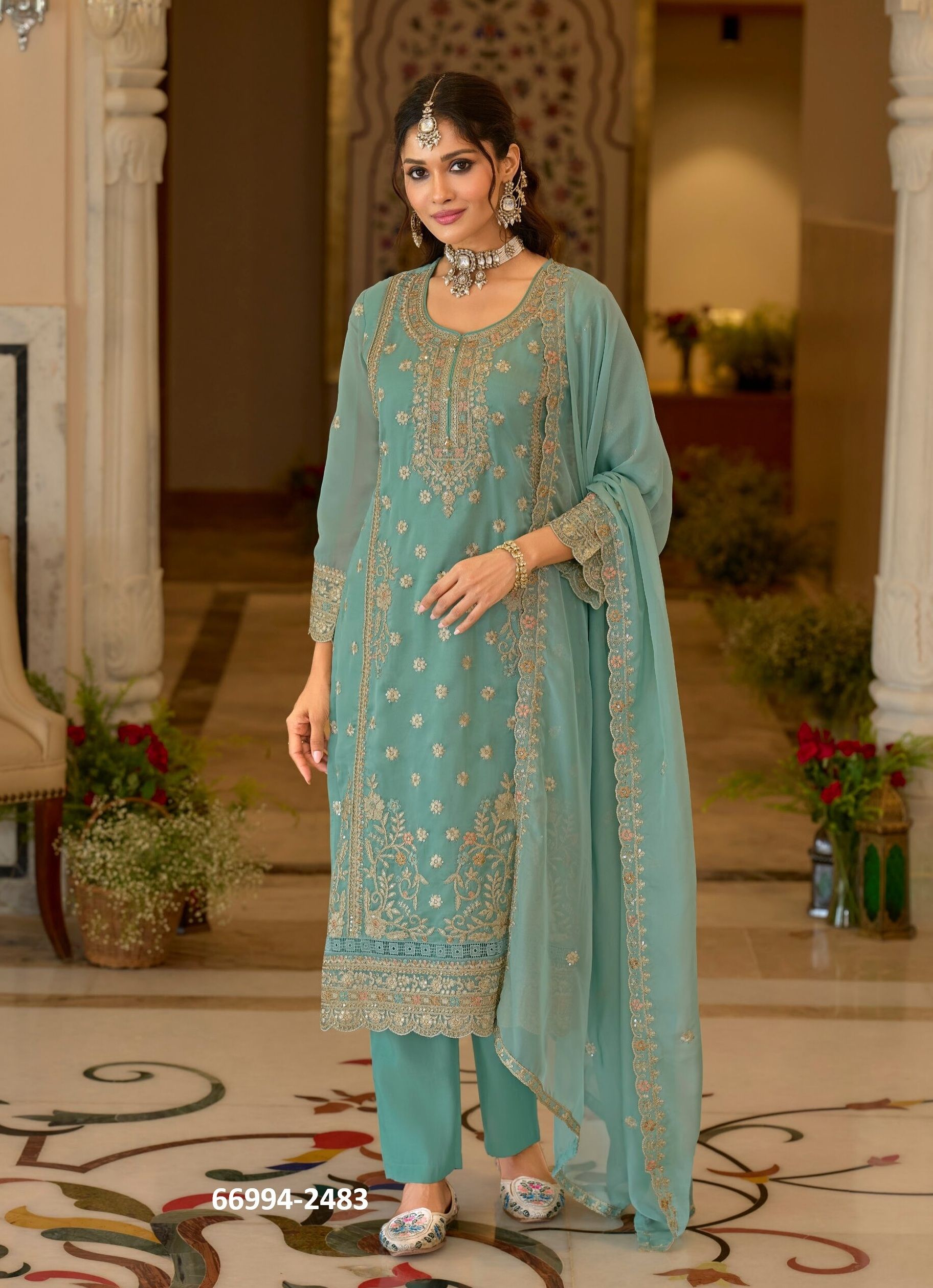 ANAYA 6 - Catalog # 66994 (Set of 3 Readymade Salwar Suits) ANAYA 6 - Catalog # 66994 (Set of 3 Readymade Salwar Suits)