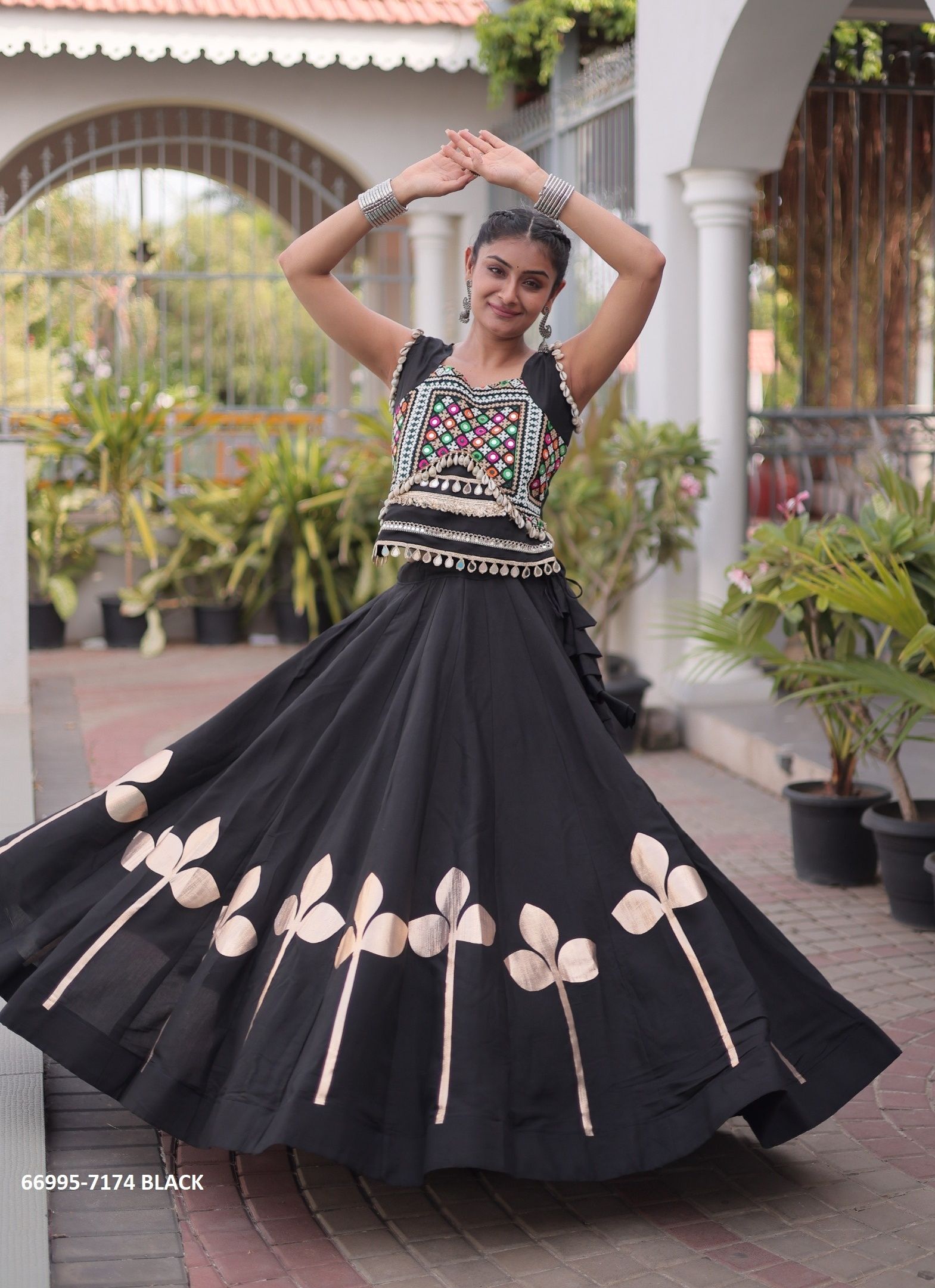 DESIGN 7174 - Catalog # 66995 (Set of 6 Readymade Lehengas) DESIGN 7174 - Catalog # 66995 (Set of 6 Readymade Lehengas)