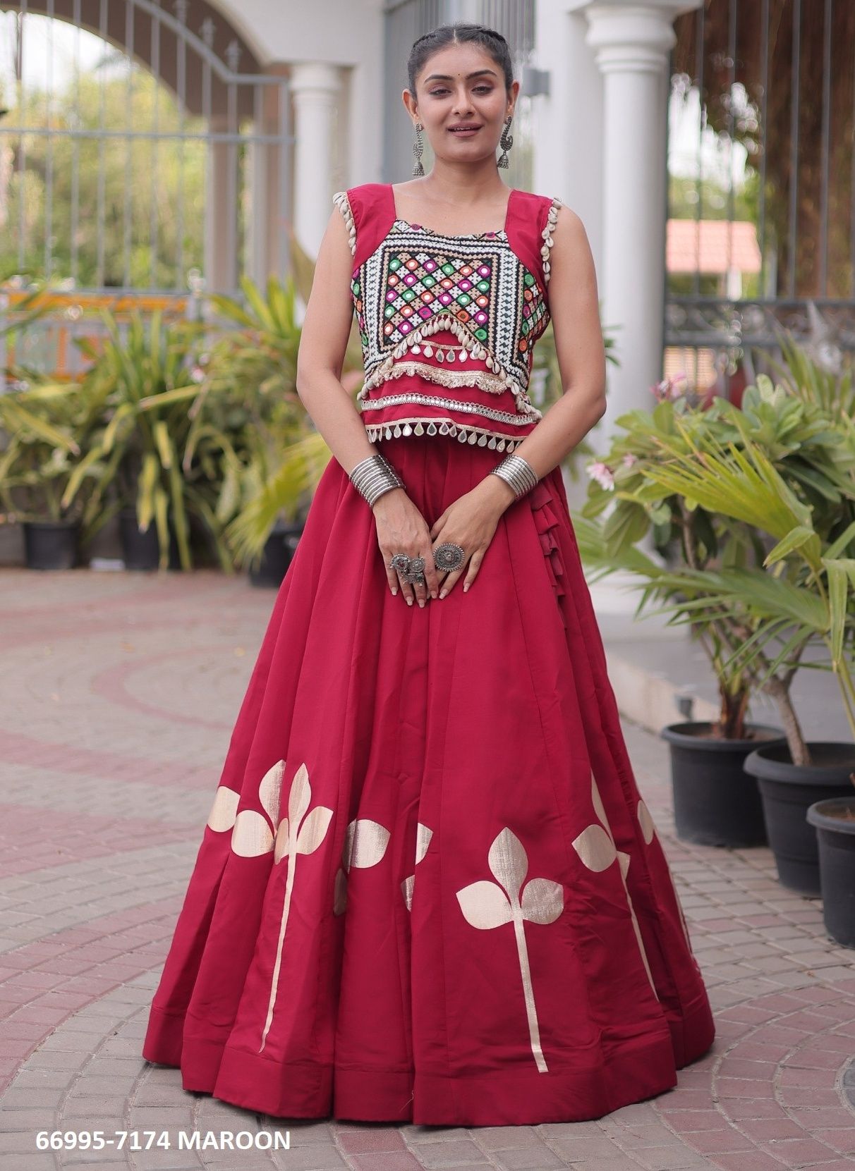 DESIGN 7174 - Catalog # 66995 (Set of 6 Readymade Lehengas) DESIGN 7174 - Catalog # 66995 (Set of 6 Readymade Lehengas)