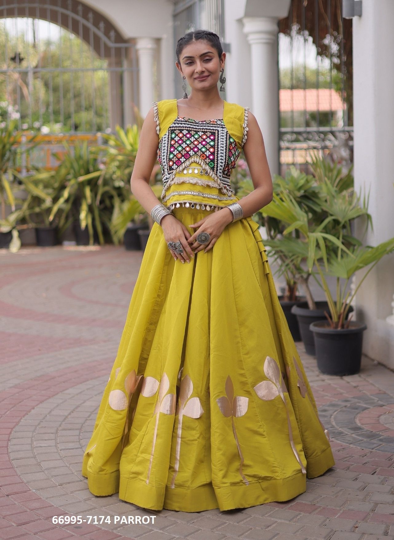 DESIGN 7174 - Catalog # 66995 (Set of 6 Readymade Lehengas) DESIGN 7174 - Catalog # 66995 (Set of 6 Readymade Lehengas)