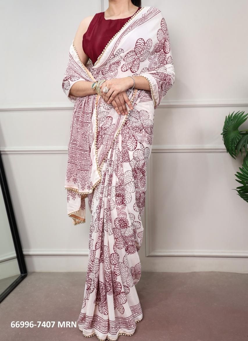 DESIGN 7407 - Catalog # 66996 (Set of 4 Sarees) DESIGN 7407 - Catalog # 66996 (Set of 4 Sarees)