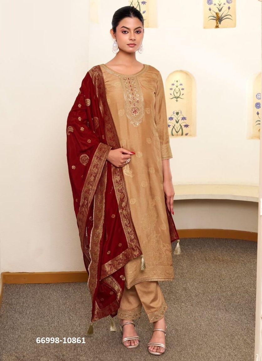 SUNEHRI - Catalog # 66998 (Set of 4 Readymade Salwar Suits) SUNEHRI - Catalog # 66998 (Set of 4 Readymade Salwar Suits)