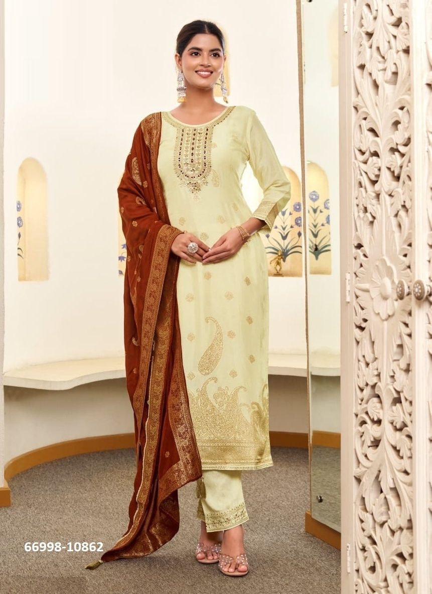 SUNEHRI - Catalog # 66998 (Set of 4 Readymade Salwar Suits) SUNEHRI - Catalog # 66998 (Set of 4 Readymade Salwar Suits)